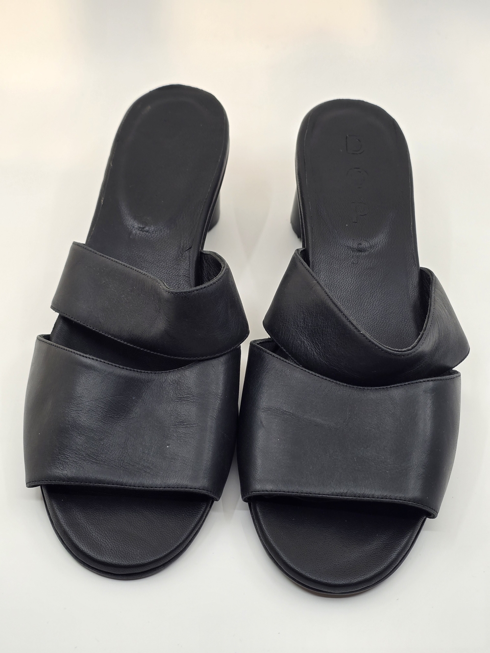 DOPP- "Mary Sue" Mule Heels - Color: Asphalt- Size:11 - Excellent Condition